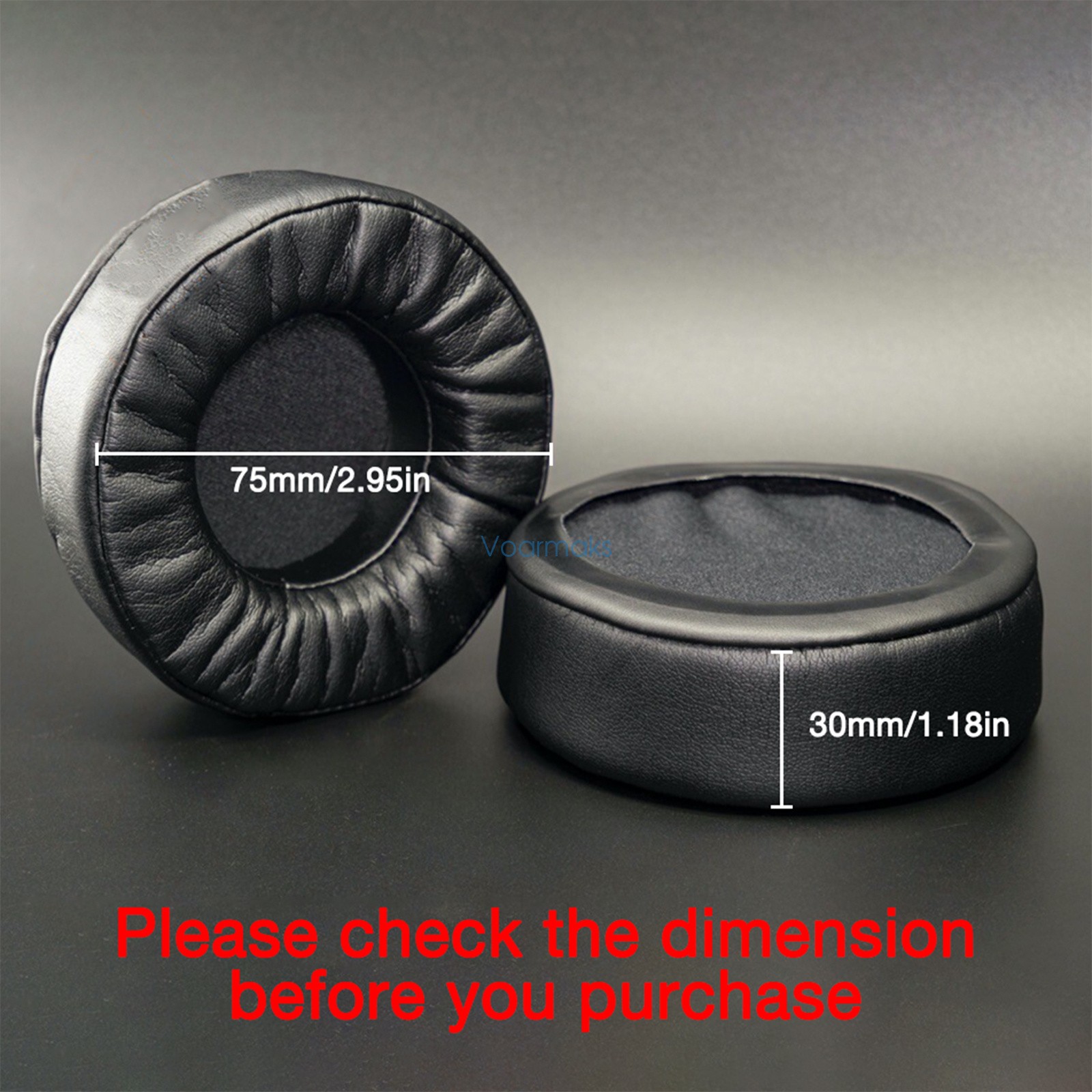 Thick Soft Memory 75mm Round Ear Pads Cushion For Philips NL5616LZ-400-SFH4