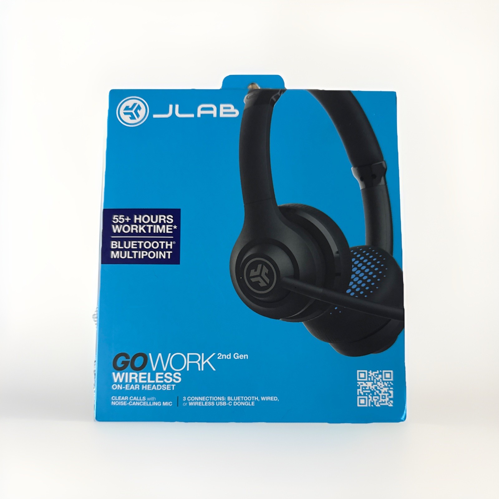 JLab Go Work HBGOWORKRBLK4 Wireless On-Ear Headphones