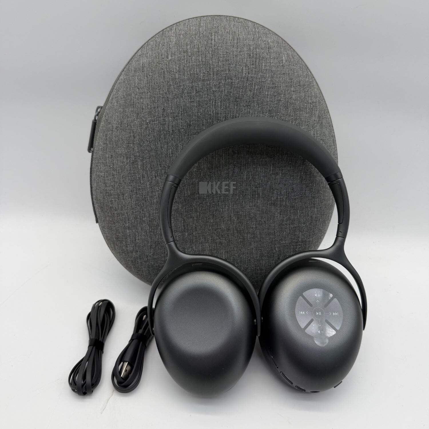 KEF Mu7 Wireless Over-Ear Bluetooth Headphones Black/Silver