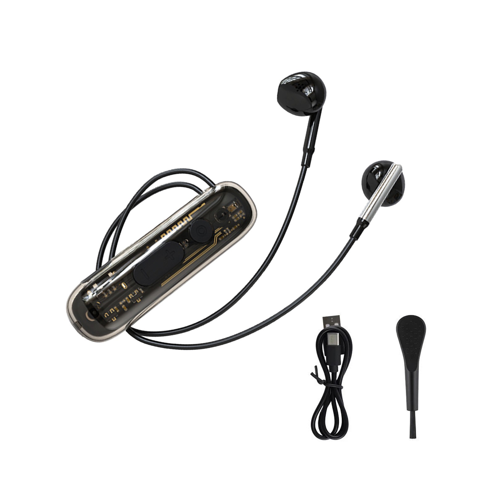 48dB Rechargeable Sound Amplifier Bluetooth Headset 8 Levels 20H Clip Elderly