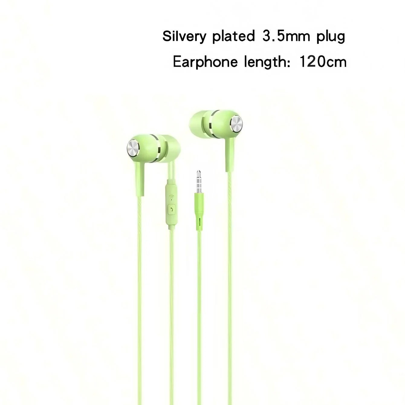 1-8PCS 3.5mm Wired Headphones Earbuds With Mic Bass Stereo In Ear Earphones