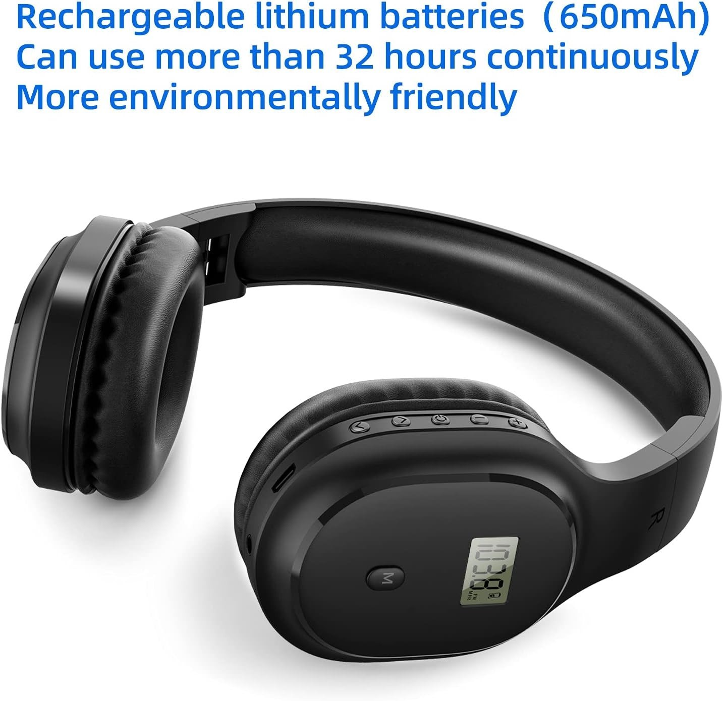 Rechargeable Bluetooth 5.0 Headset with FM Radio – Perfect for Active Lifestyles