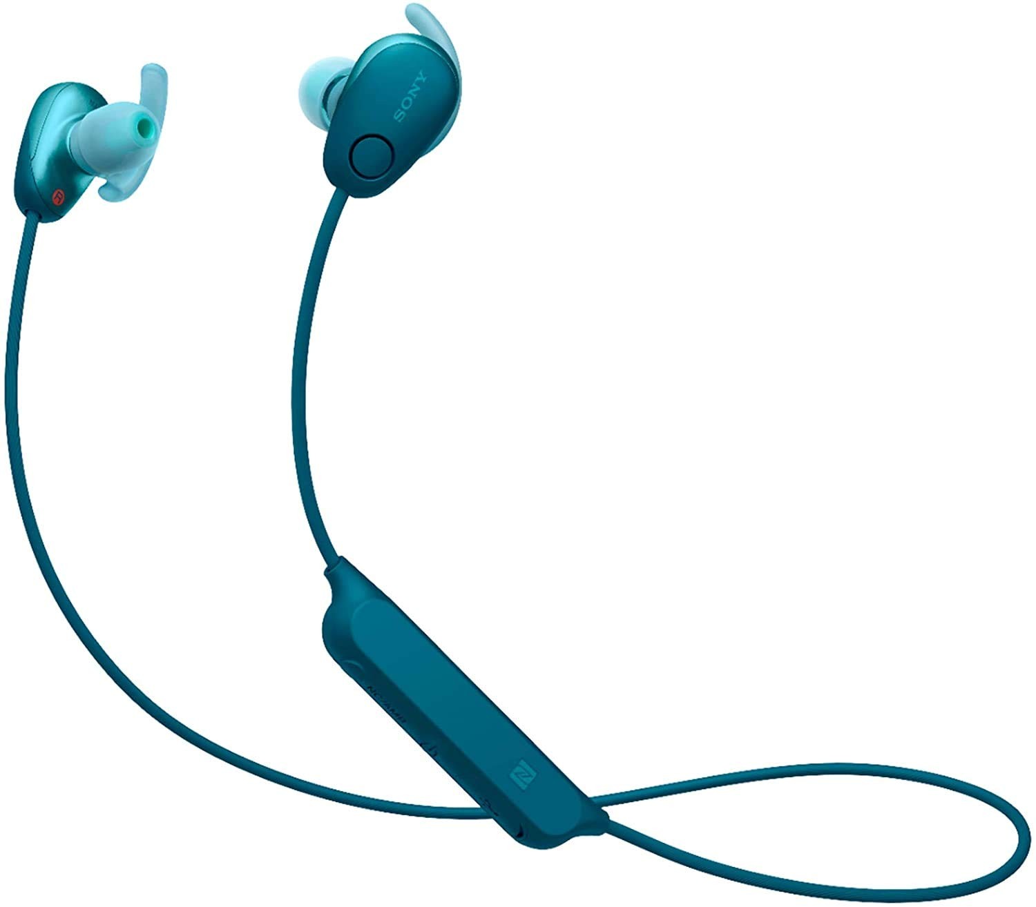 Sony WI-SP600N Wireless Noise Canceling Headphones Bluetooth Blue Waterproof NEW