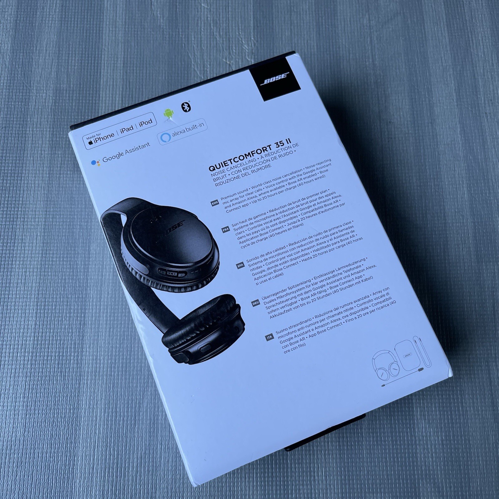 Bose QuietComfort 35 Wireless Headphones II (Android/iOS) – Black