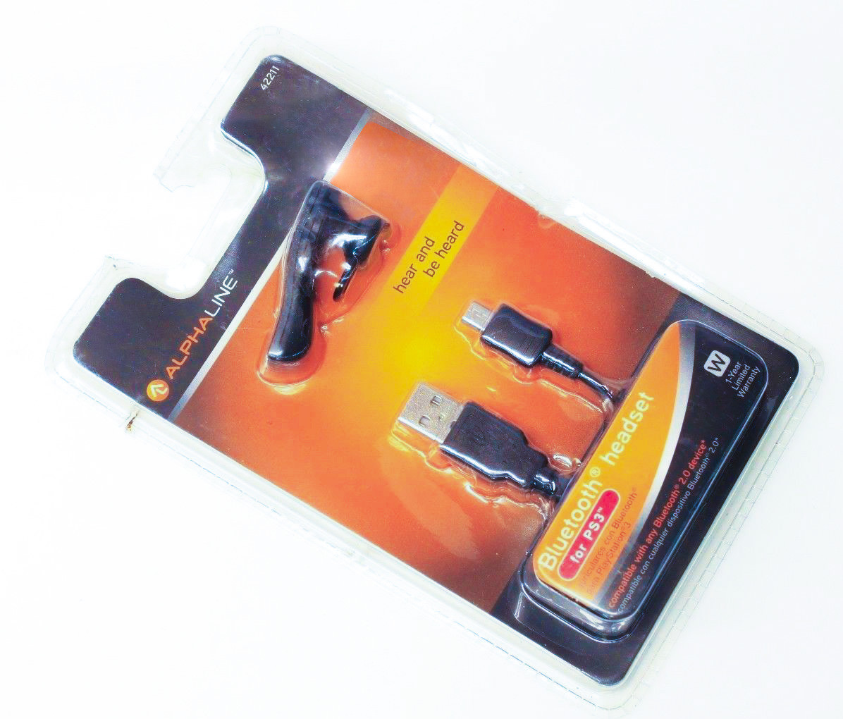 AlphaLine 42211 Wireless Bluetooth Headset for iPhone 3 4 5 6 Cellphones