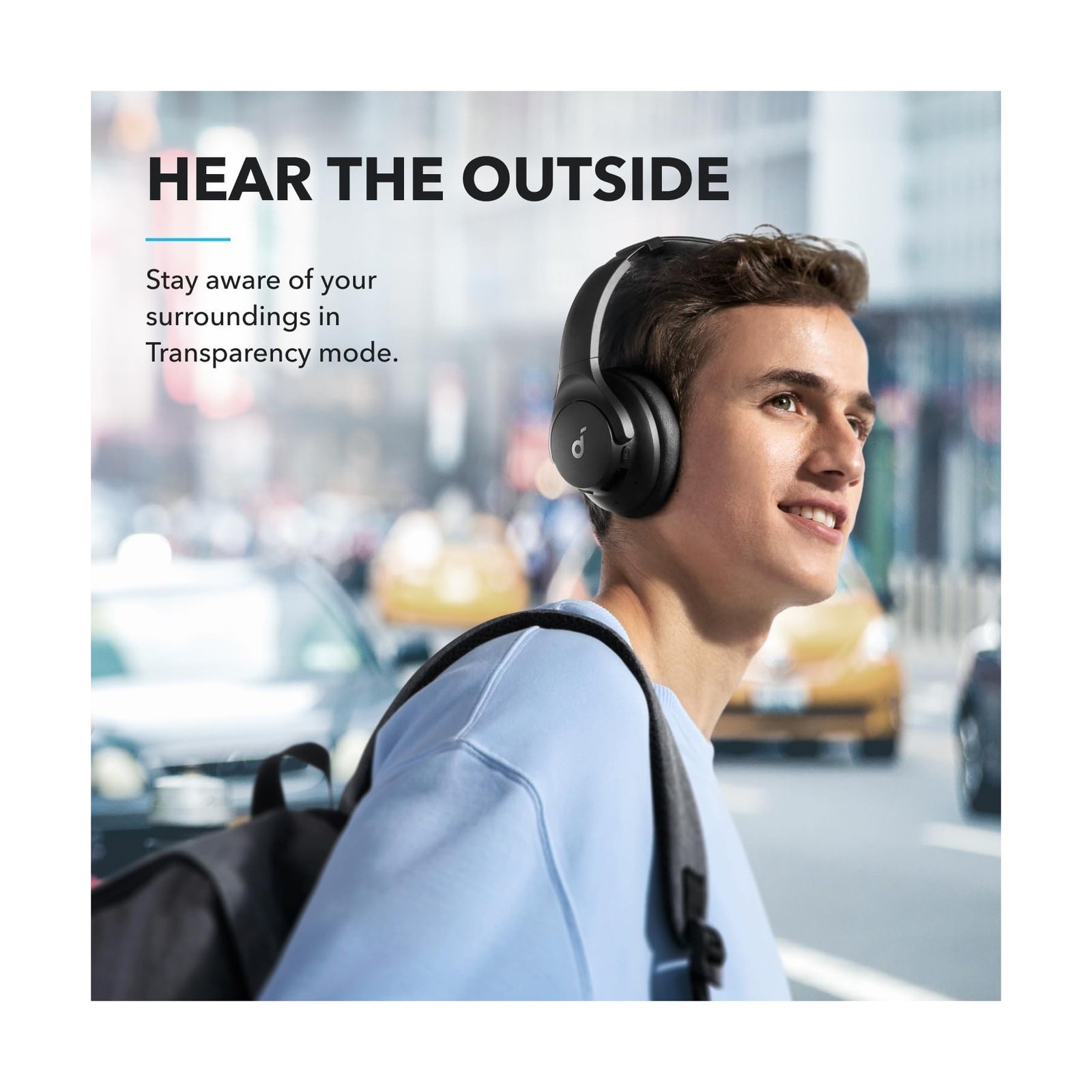 Soundcore by Anker Q20i Hybrid Active Noise Cancelling Headphones, Wireless O…