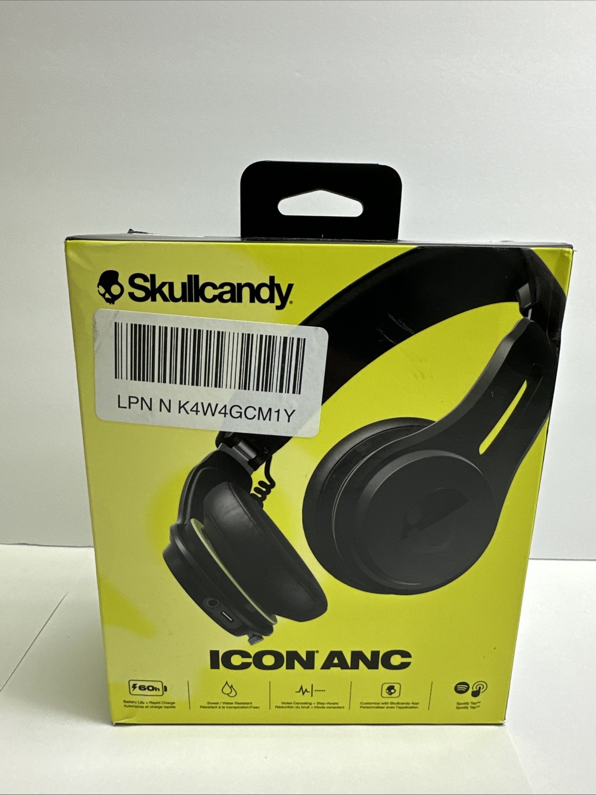 Skullcandy Icon ANC Bluetooth Headphones True Black Wireless Open Box
