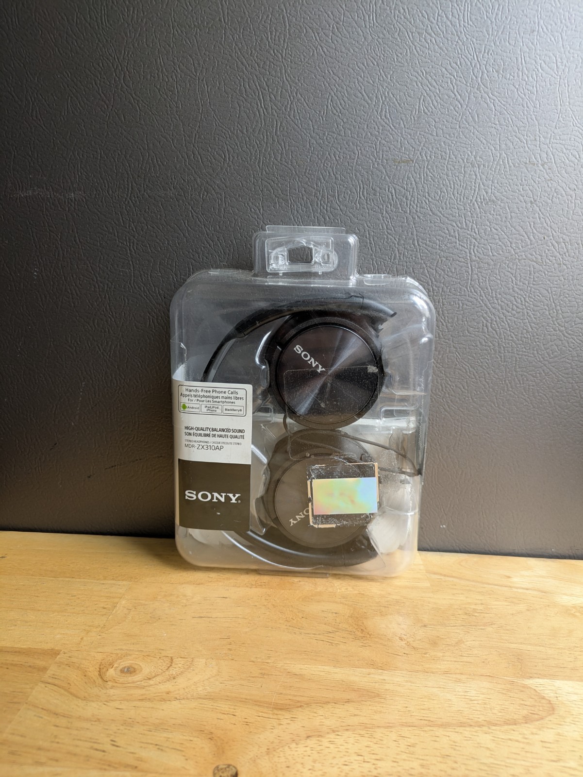 Sony MDR-ZX310AP Wired Stereo Headphones For Smartphones – Black