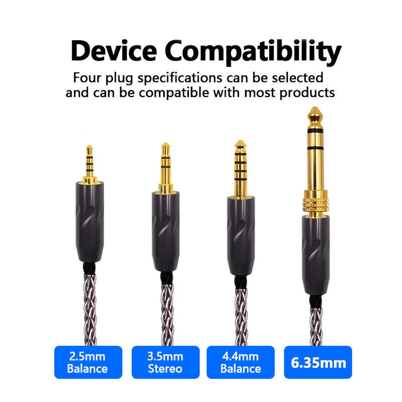 6N Occ Hifi Headphone Cable Final Audio D8000 VI X 6 10 SONOROUS X IV VI VIII