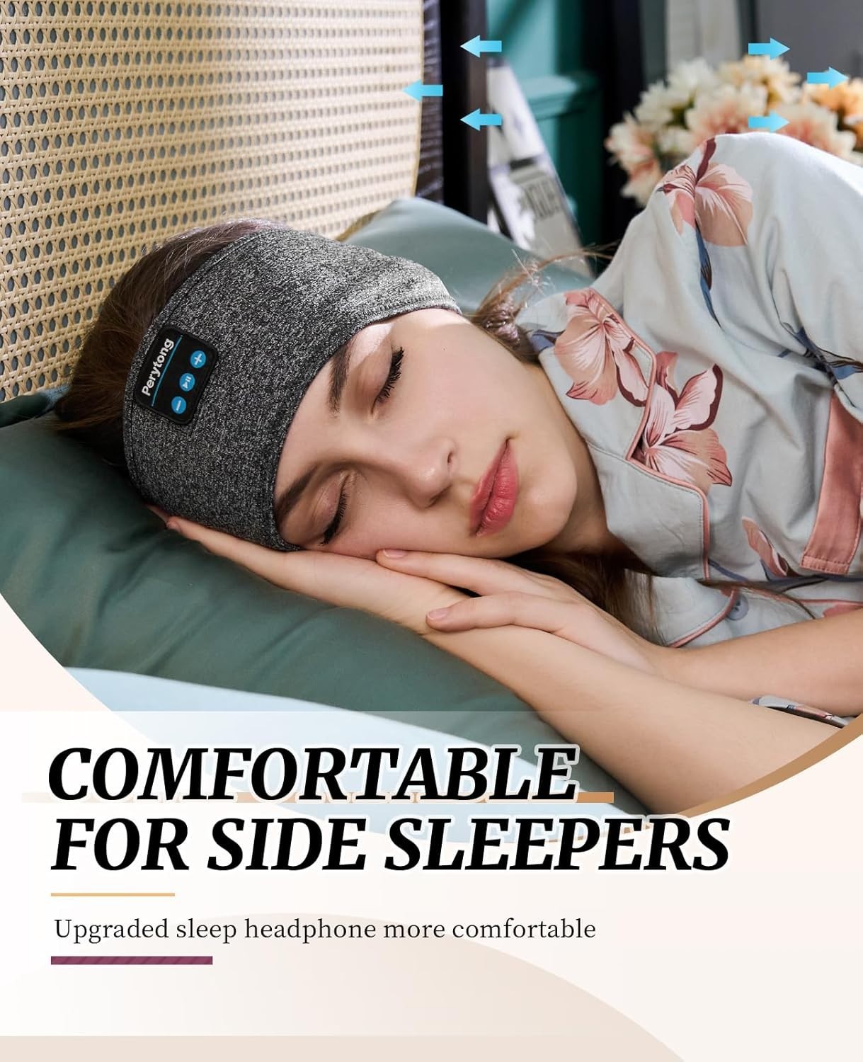 3-in-1 Bluetooth Headband Headphones – Perfect for Sleeping, Travel, & Workouts