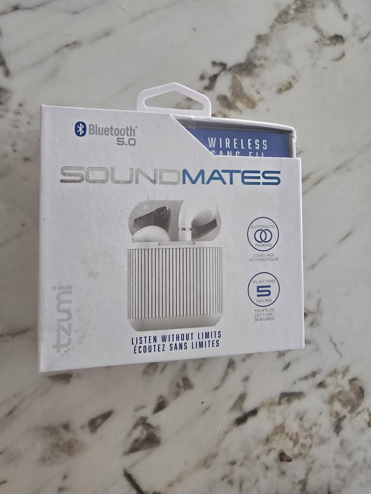 Tzumi Sound Mates V2 Wireless Stereo Earbuds Set