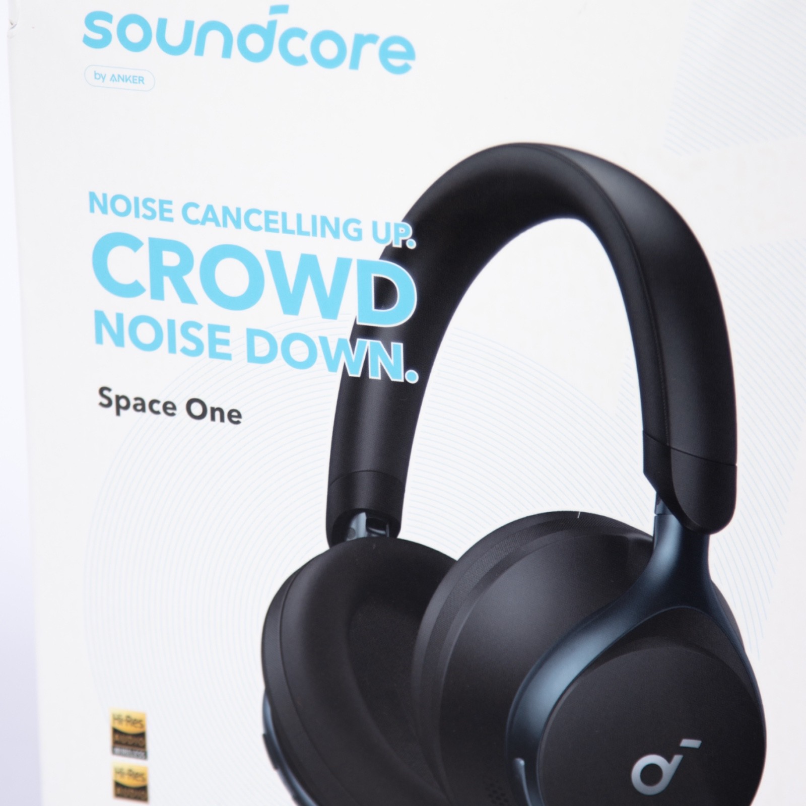 Soundcore Space One Wireless Bluetooth Noise Cancelling Headphones (Jet Black)