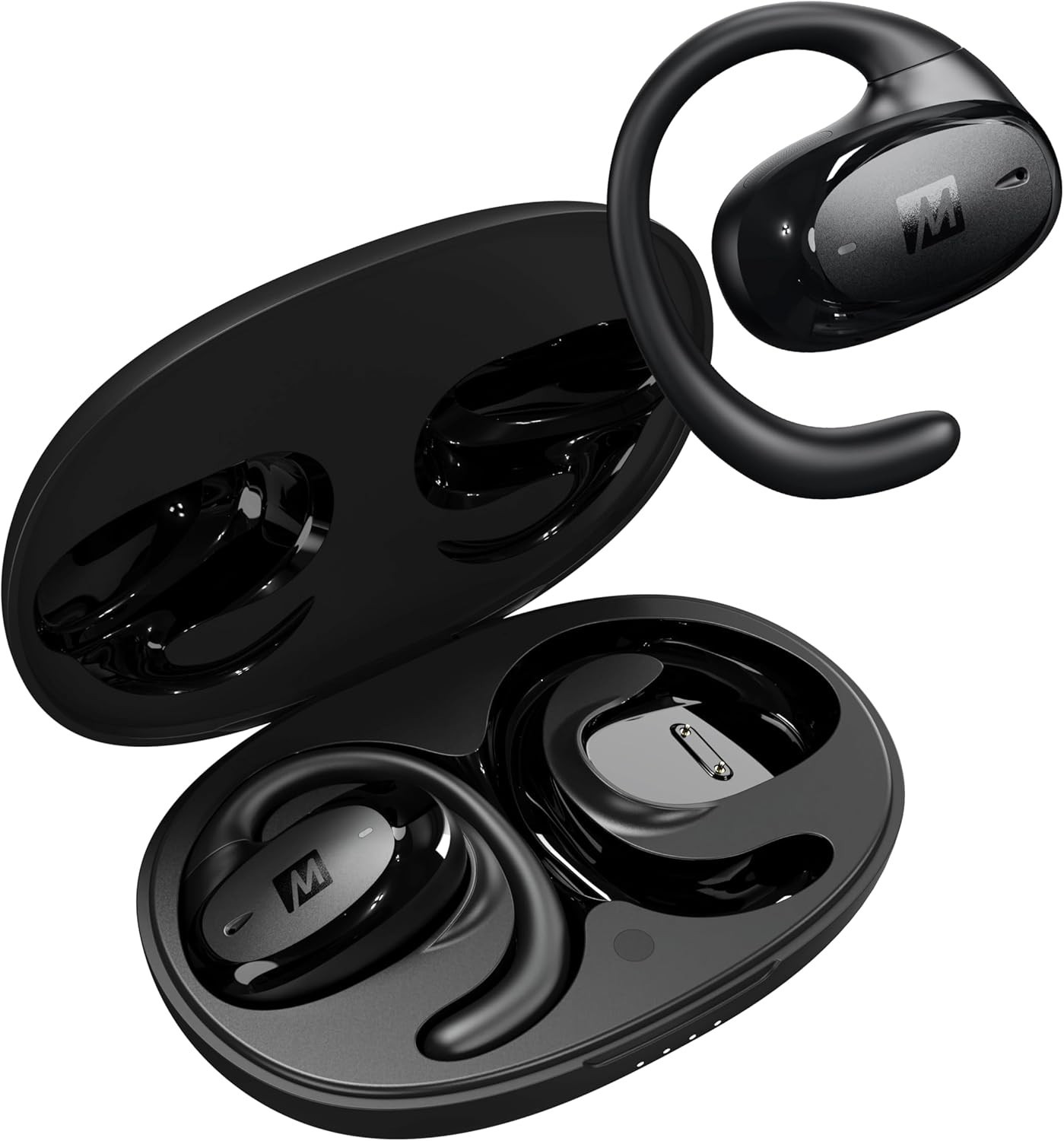 MEE audio AirHooks Pro True Wireless Open Ear Sports Headphones Bluetooth Earbud