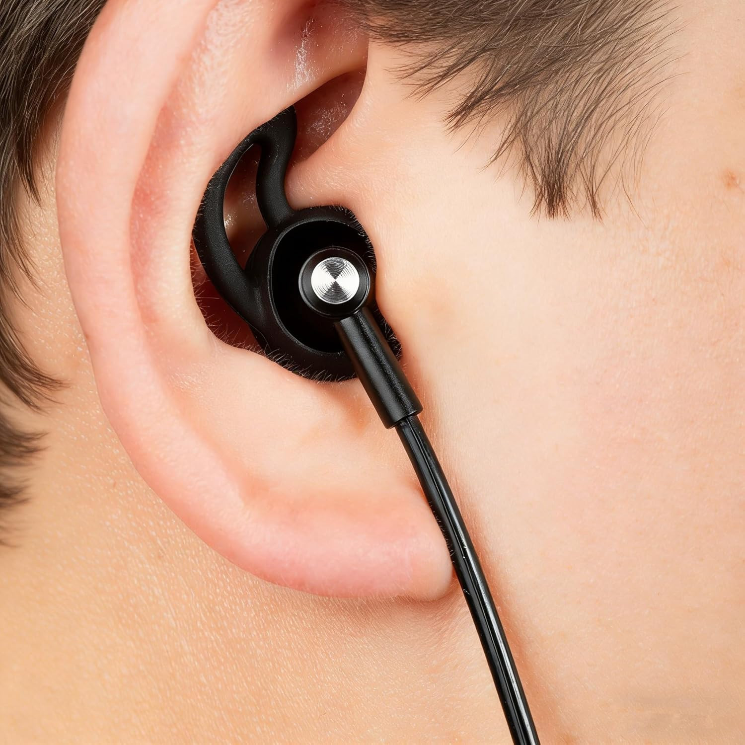 EMF Free Air Tube Bluetooth Headset, Low Radiation Chip Safety Headphones, Anti-