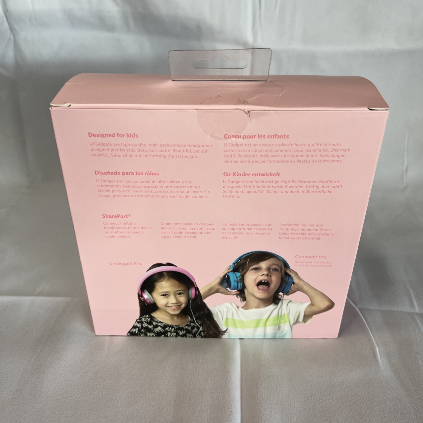 LilGadgets Connect+ PRO Kids Headphones with Microphone, Girl Power
