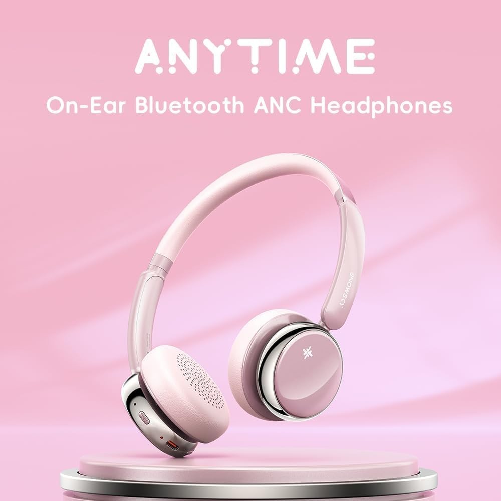 FiiO Anytime Active Noise Cancelling BT 5.4 Retro Headphones (Titanium Gold)