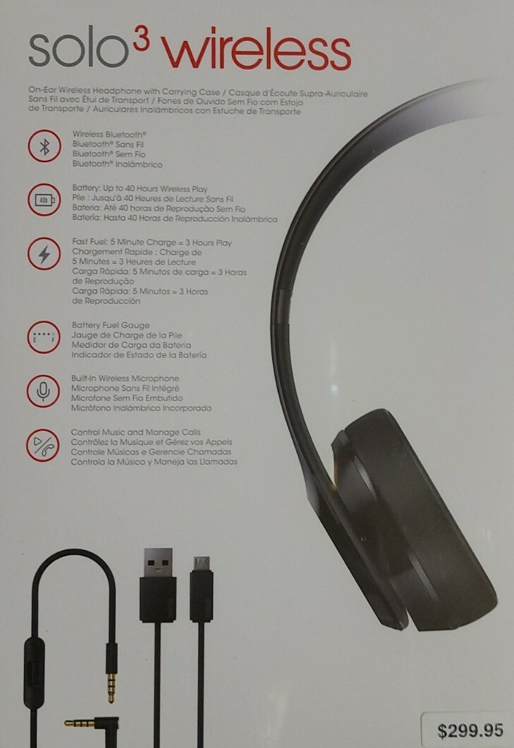 Beats by Dr. Dre Solo3 Over the Ear Headphone – Gloss Black