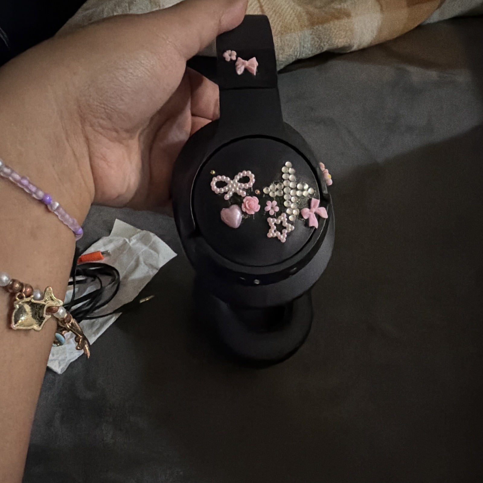 JBL TUNE 750BTNC Bluetooth Wireless Over-Ear Headphones. Decorated.