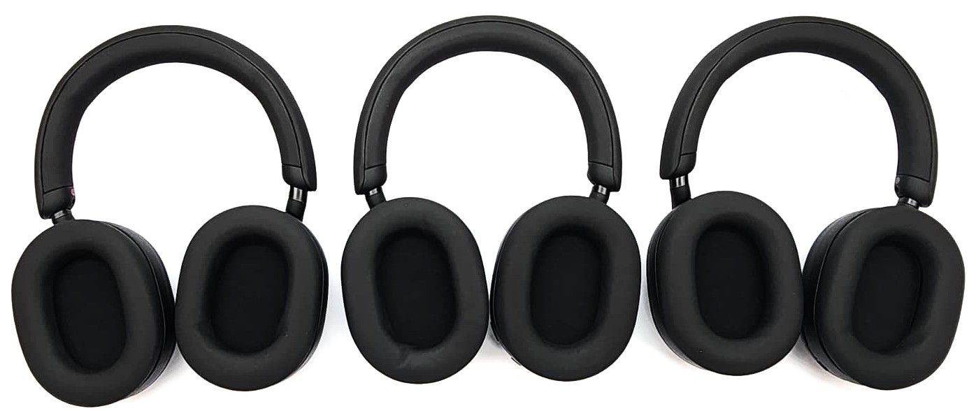 Lot of 3 Sony Wireless Headphones WH-1000XM5SA Active Noise-Cancellation