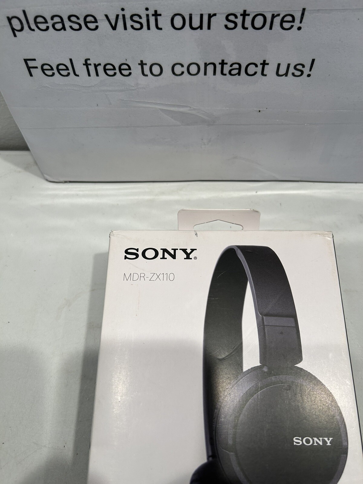 Zx Series Wired On-ear Headphones Black Mdr-zx110 Open Box
