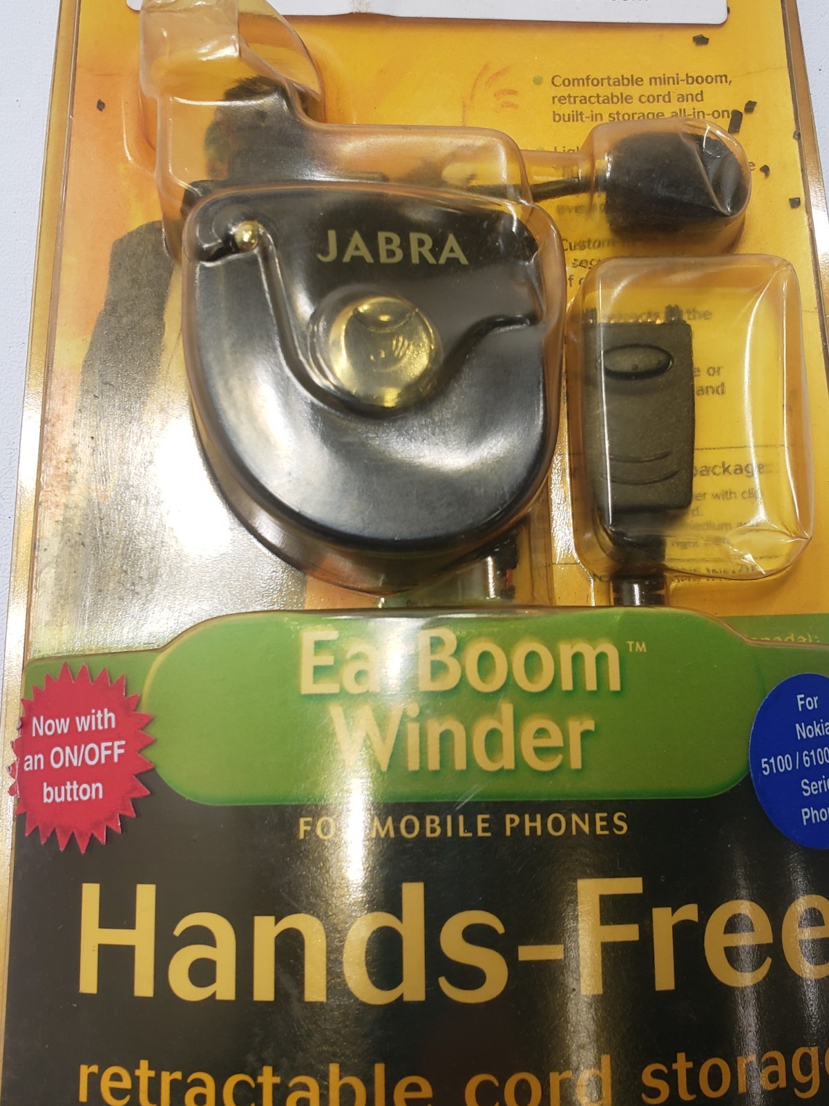 Jabra EarBoom Winner Hands-Free Retractable Cord Earphone Nokia 5100 6101