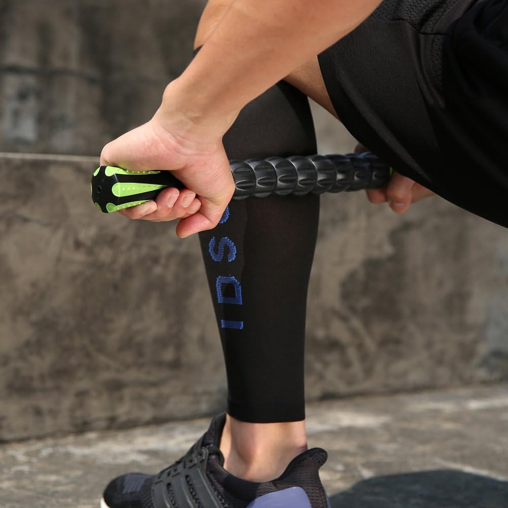 Rodillo De Masaje Muscular Para Atletas Herramientas Masaje Corporal Negro Verde