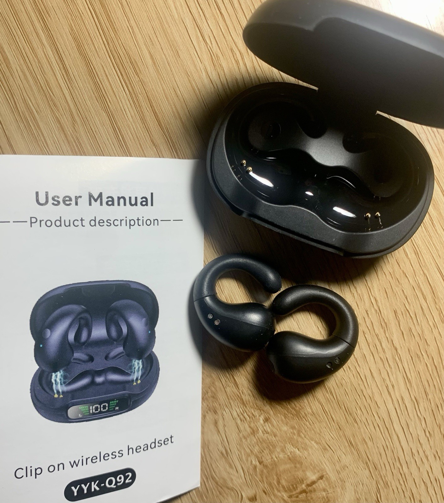YYK-Q92 Clip On / Open Listening Wireless Headset