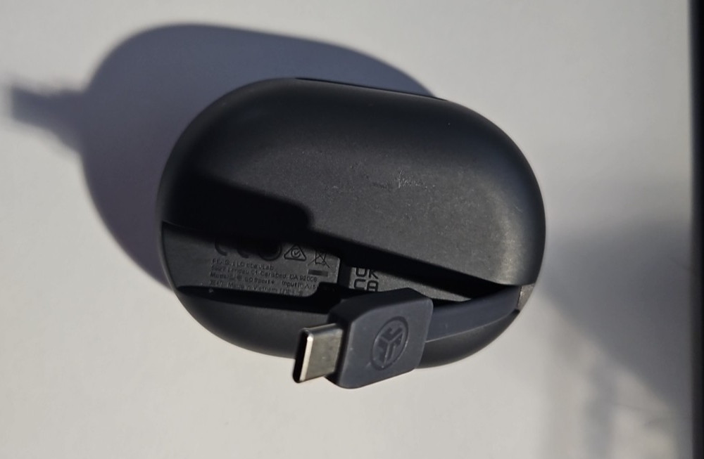 JLab Go Air Sport True Wireless Bluetooth Earbuds with Charging Case – Black