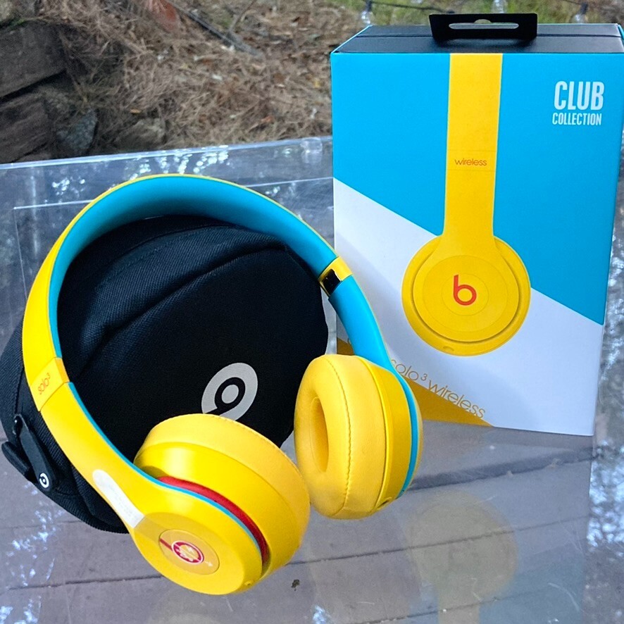 Beats Solo3 Wireless Bluetooth Club Collection Headphones Beats by Dre – Yellow