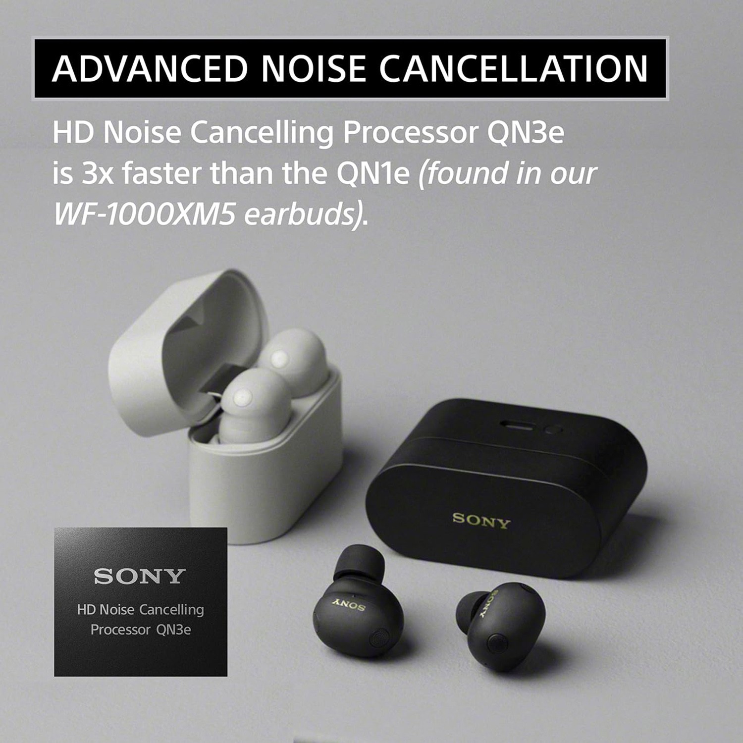 Sony The Best Truly Wireless Noise Cancelling Earbuds + 12 Month Plan + Cable