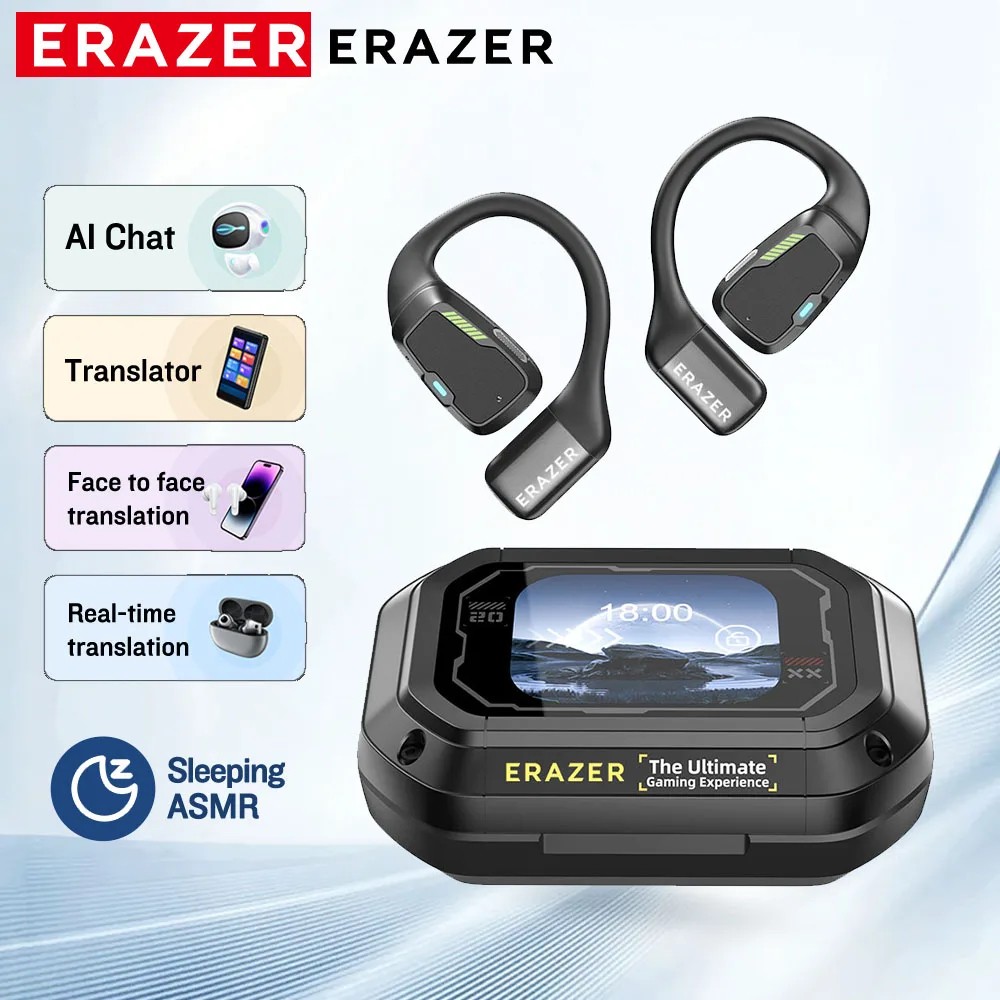 Erazer XP6 AI Earbuds: Wireless Gaming Headset, Waterproof, Bluetooth 5.4