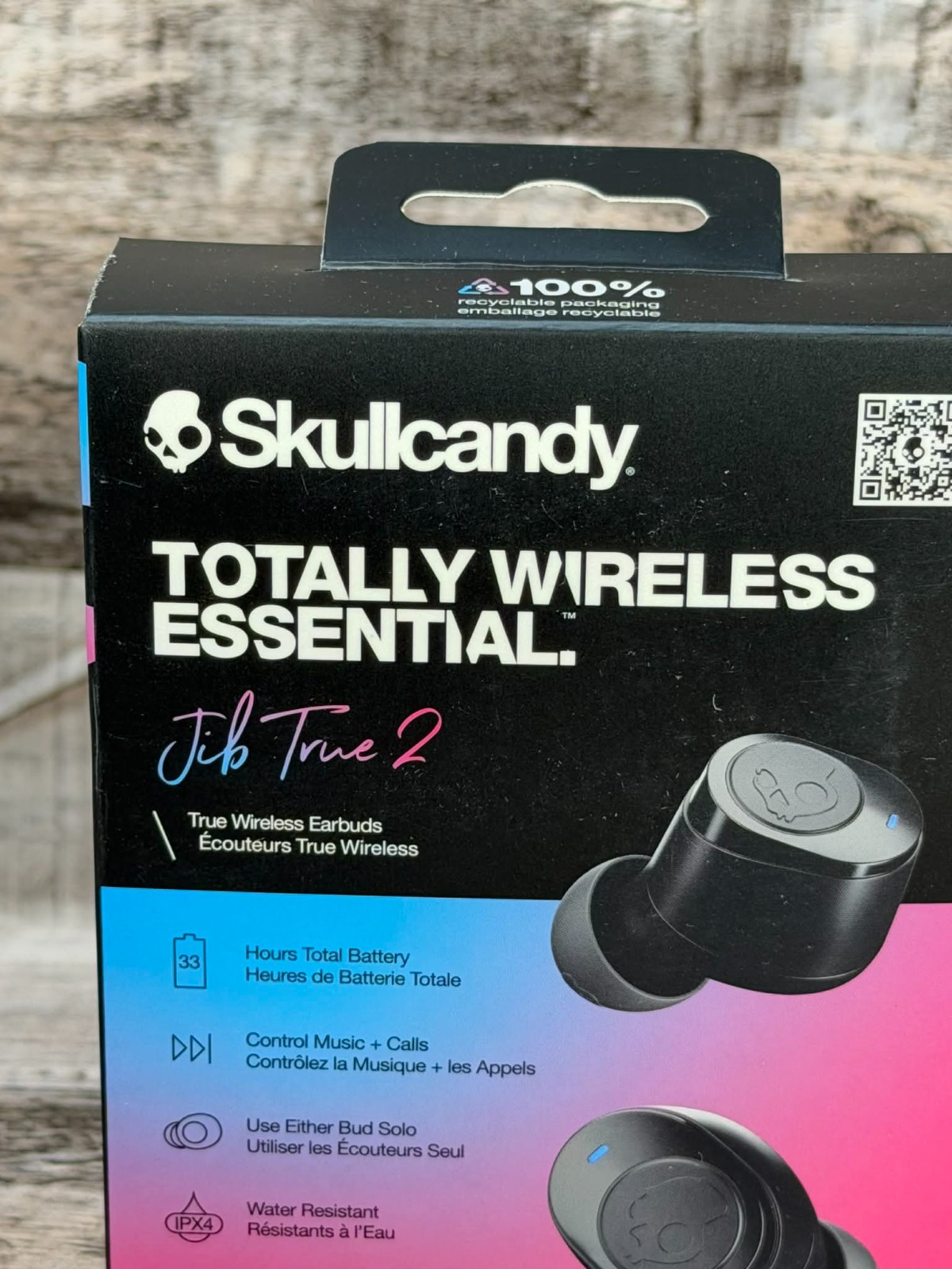 Skullcandy Jib True 2 Wireless Earbuds, Bluetooth Headphones Black