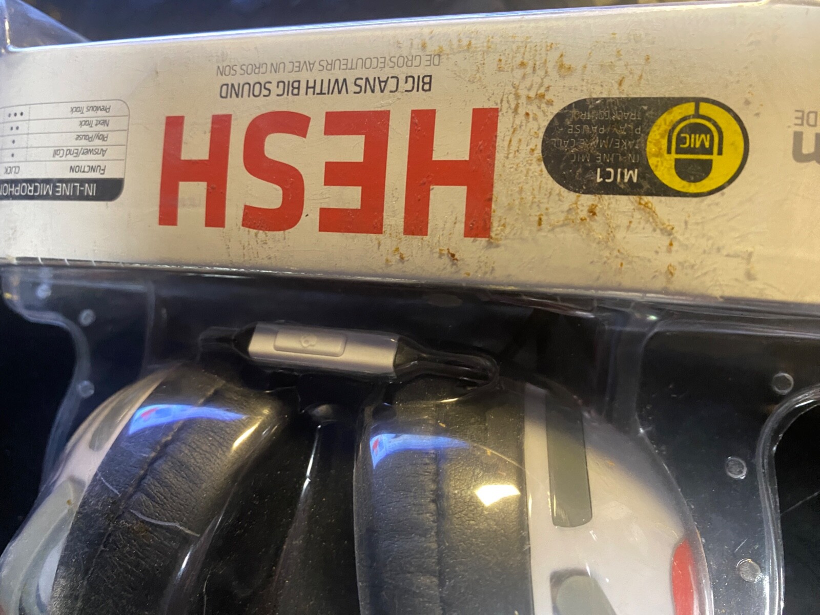 New Black & White Skullcandy Astroman Hesh Custom Headphones 50mm Speaker Music