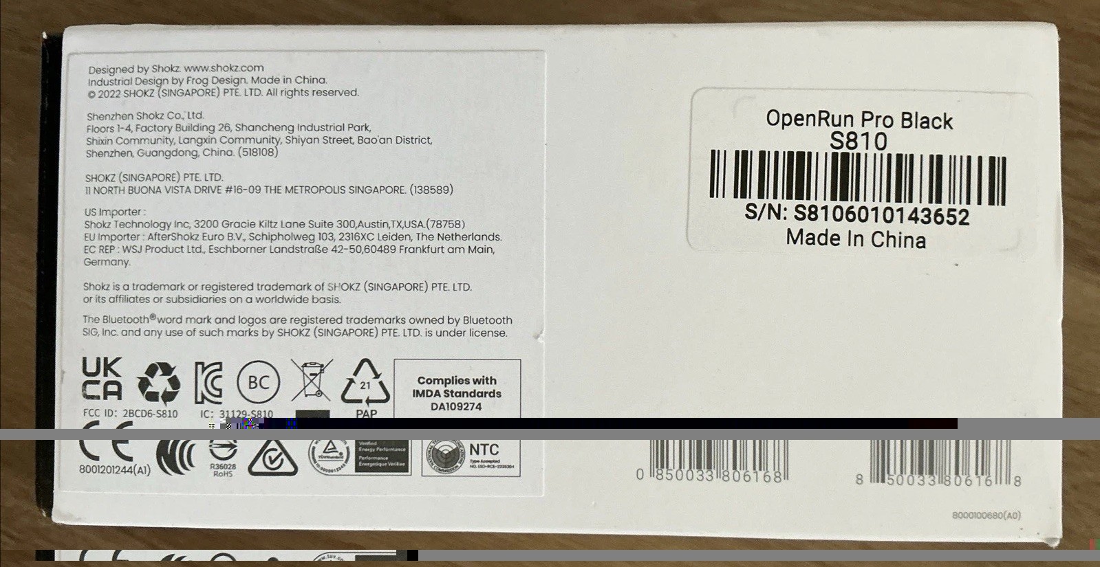 Shokz OpenRun Pro Bluetooth Bone Conduction Sport Headphones , Open Box