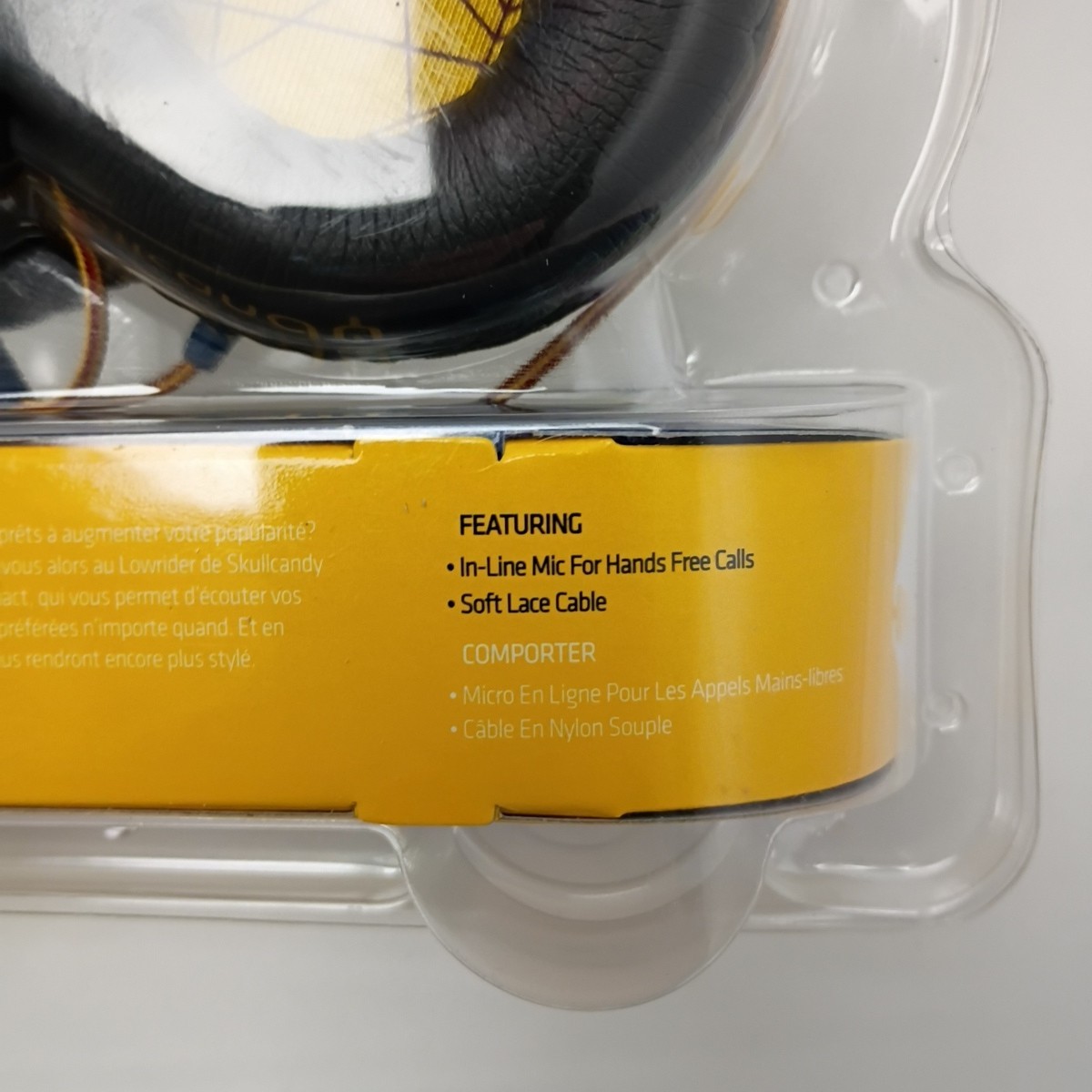 Skullcandy Lowrider On Ear Headphones 40mm New Sealed Yellow