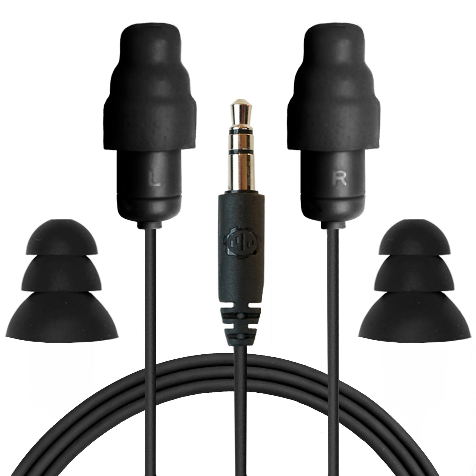 Plugfones Guardian Ear Plugs with Audio Earplug Workout GYM Headphones