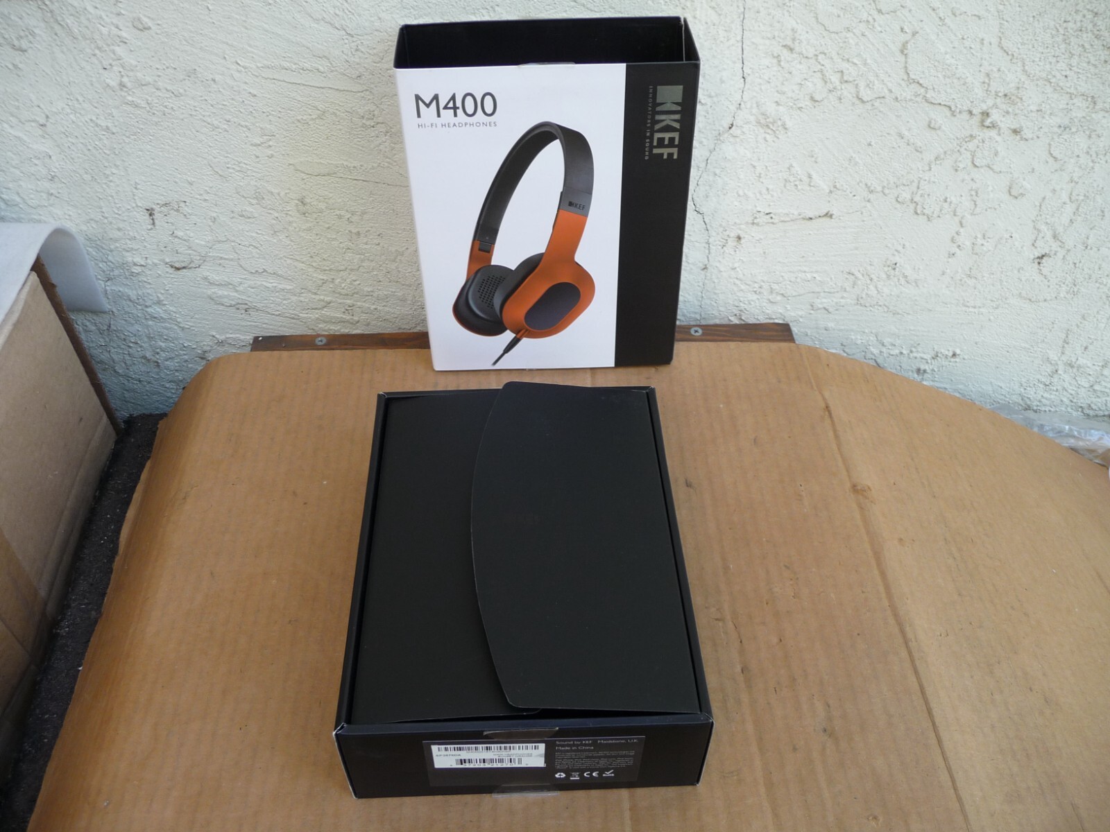 KEF M400 On-Ear Hi-Fi Headphones Orange