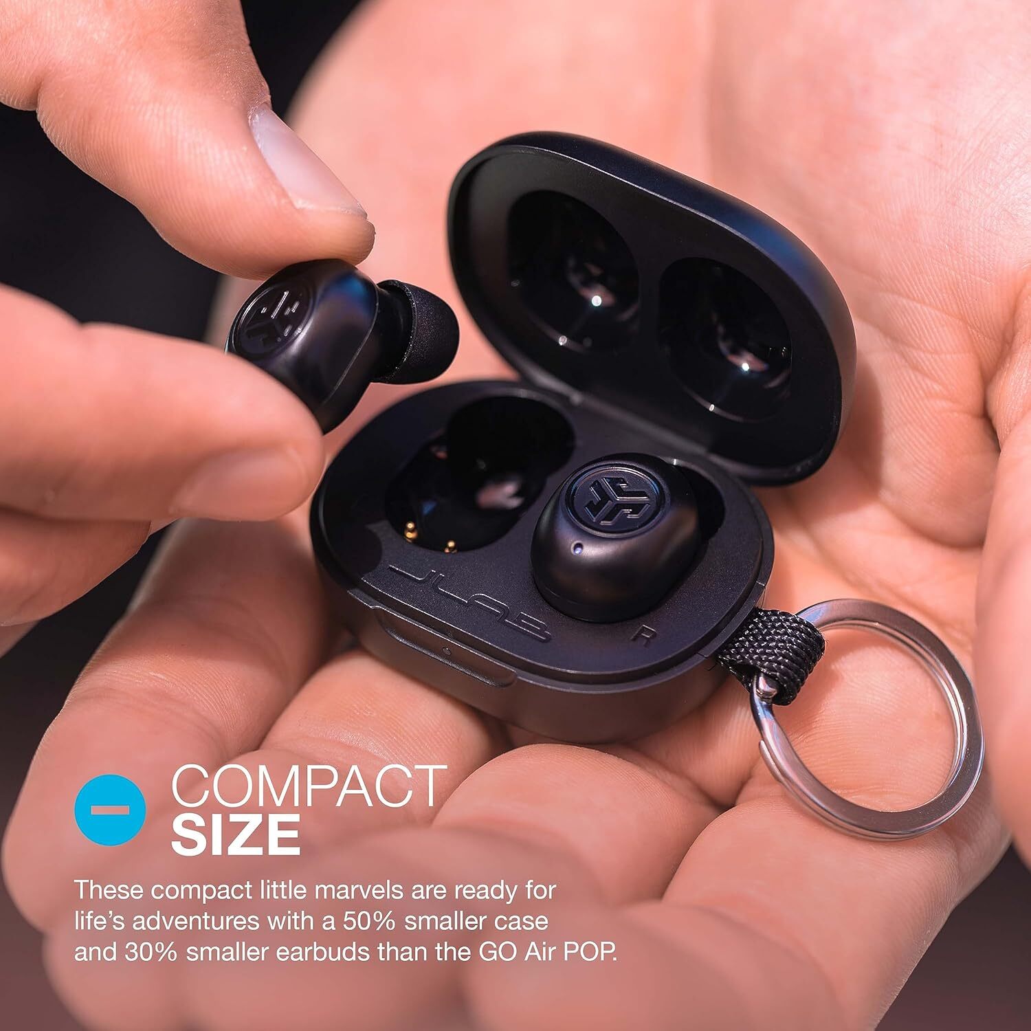 JLab Jbuds Mini True Wireless Smallest Fit Ever | Color: Black