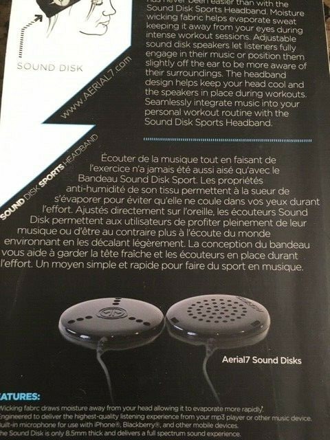 AERIAL7 Sound Disk Sports Headband – Listen to Music on your IPhone, Blackberry