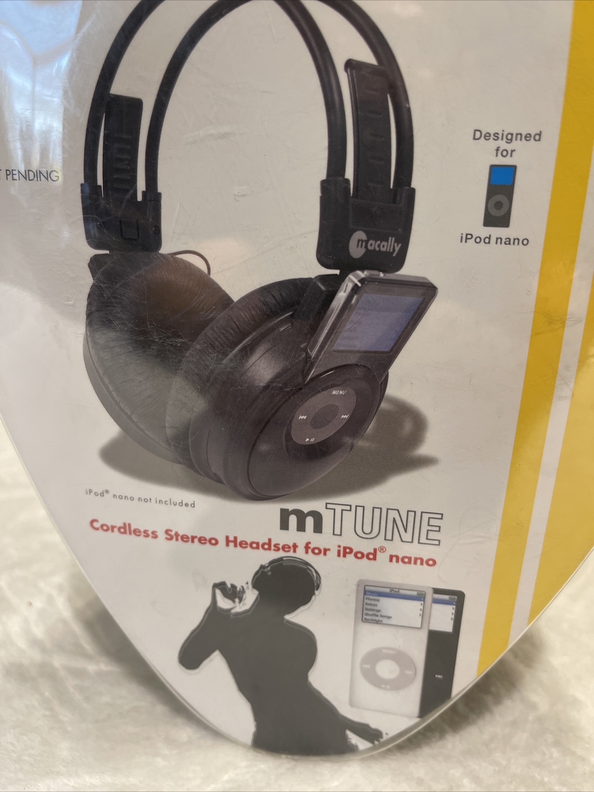 Macally mTune Headphones NEW IN SEALED PACKAGE For iPod Nano 2005