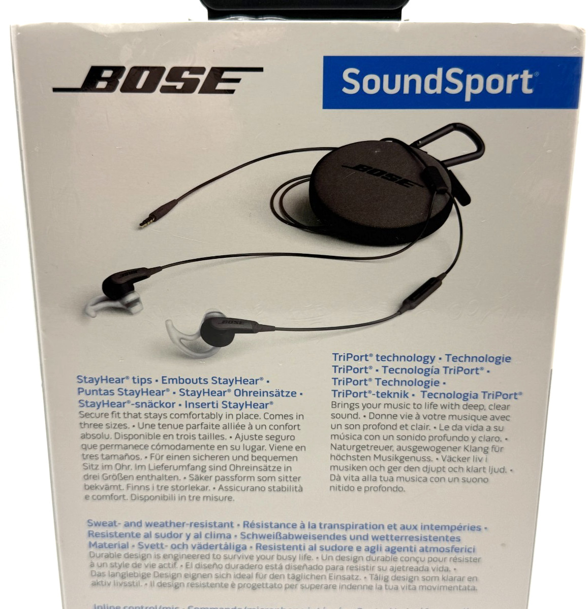 BOSE SoundSport in-ear headphones Wired Apple Controls w/ Mic Energy Green NEW