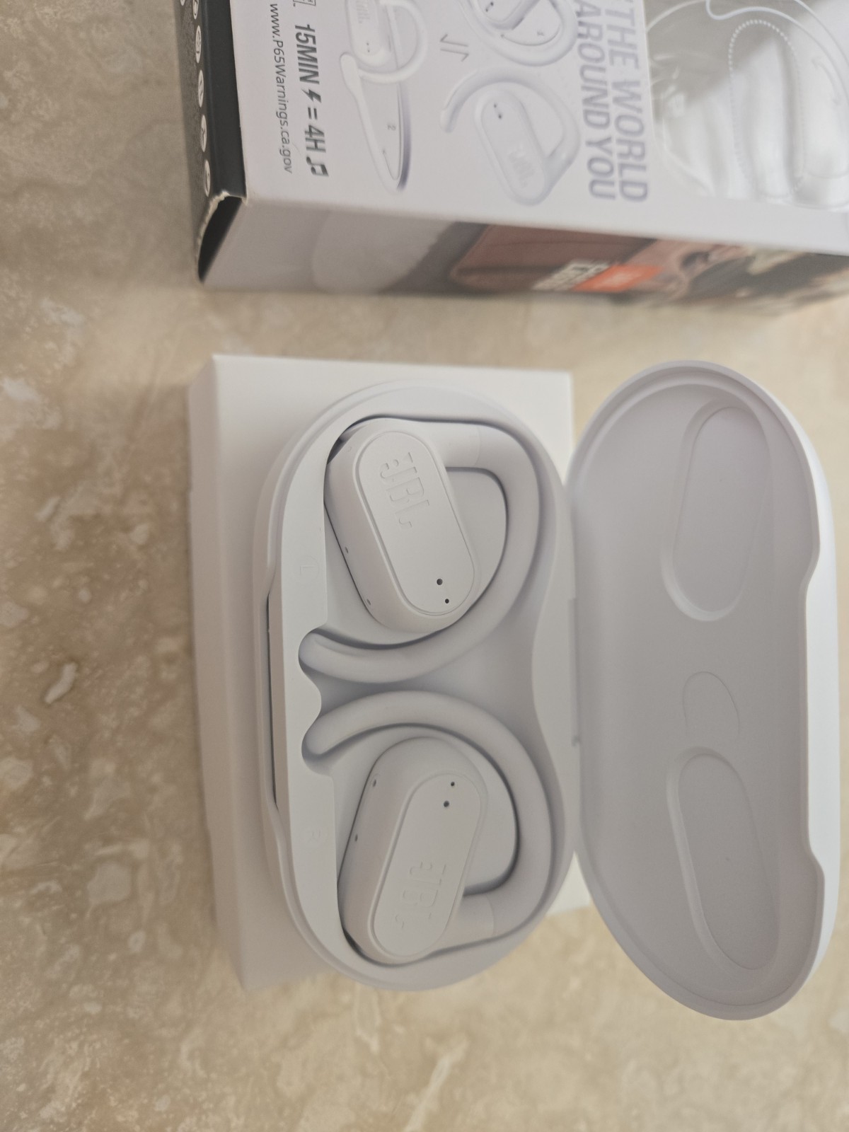 JBL Harman SOUNDGEAR SENSE Open Ear White Include A Generic Blue Cover