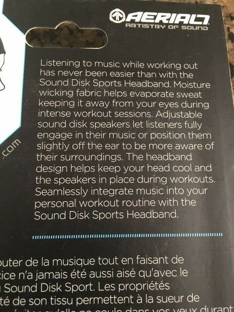 AERIAL7 Sound Disk Sports Headband – Listen to Music on your IPhone, Blackberry