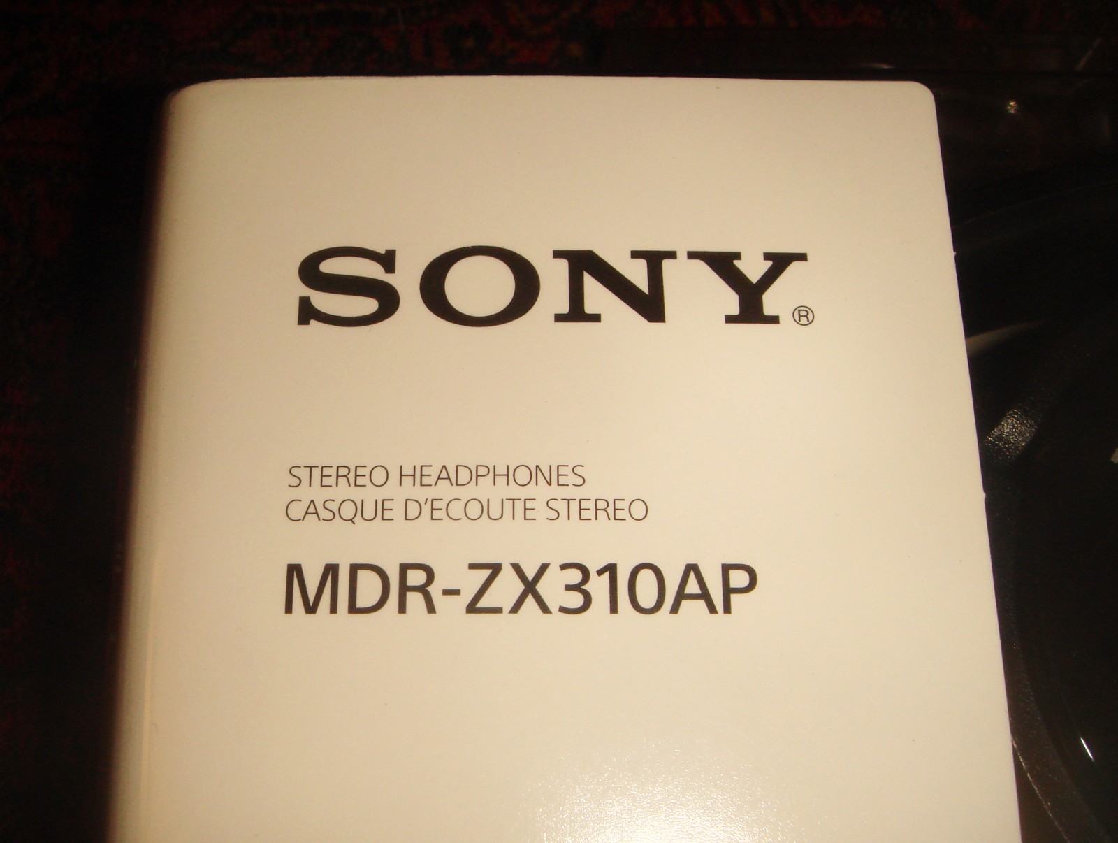 SONY MDR-ZX310AP HEADPHONES Wired Smartphones with Built In Mic Black NEW SEALED