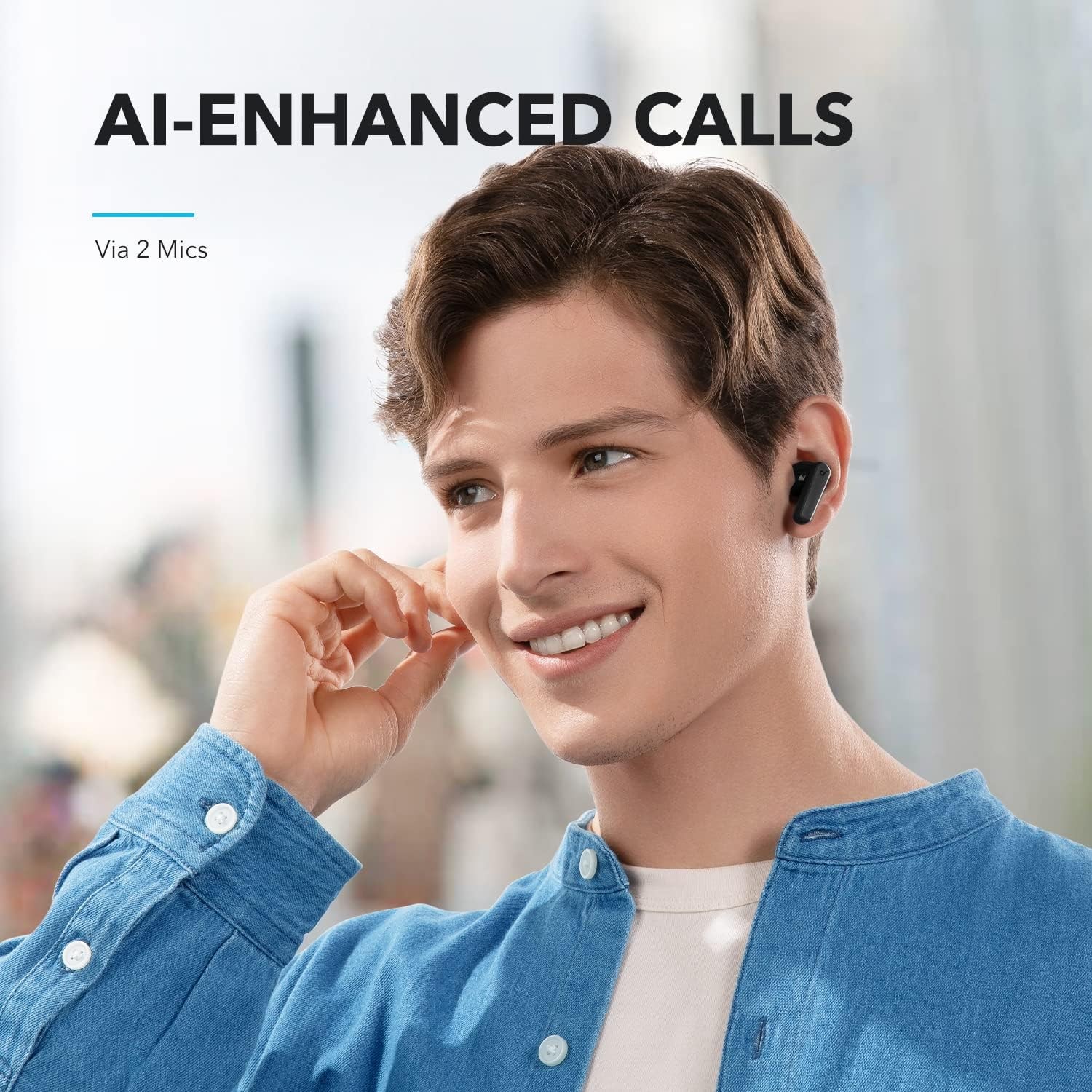 Soundcore by Anker P20i True Wireless Earbuds, 10mm Drivers with Big Black