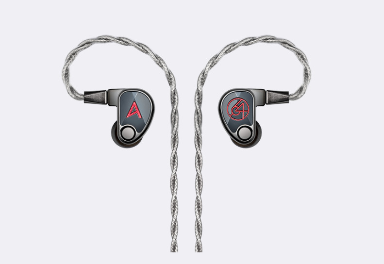 64Audio XIO 2Low DD–6 Mid BA–1 High-Mid BA–1 tia High BA .78mm 2pin 4.4mm Silver