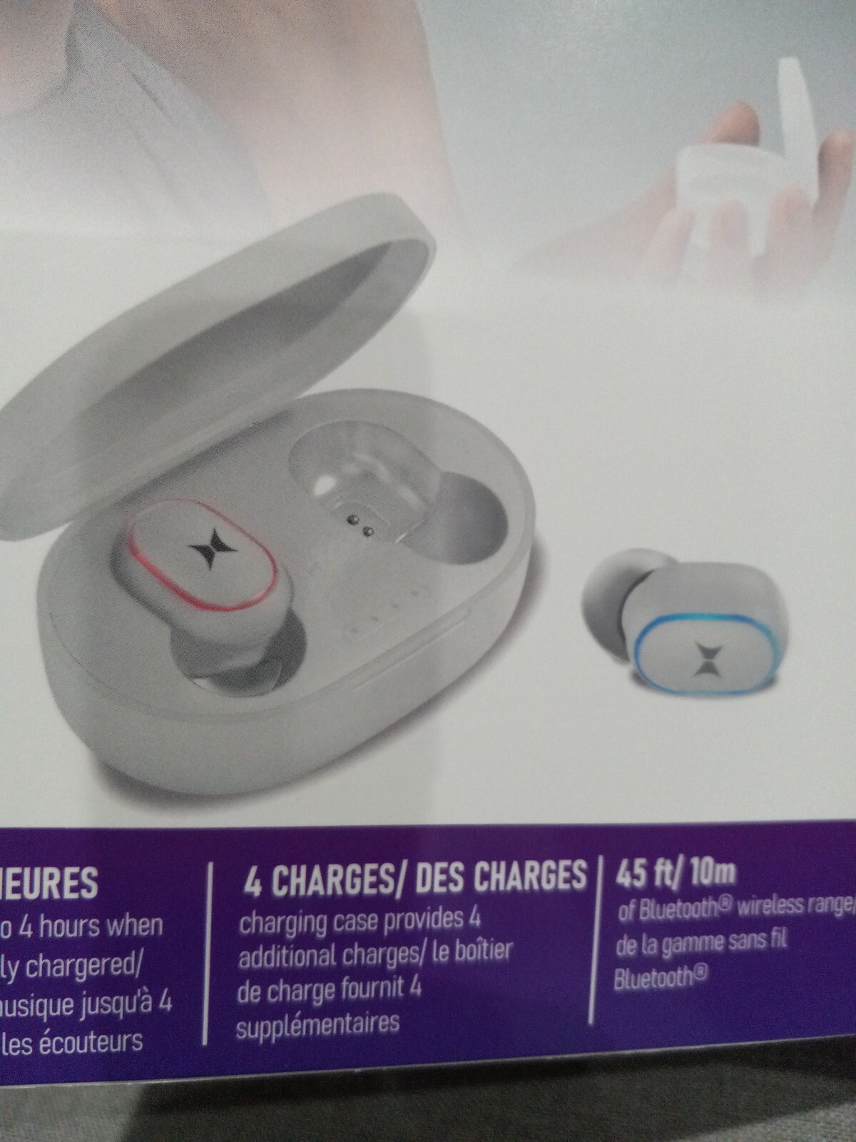 New! Aria True Wireless Earbuds by Xtreme Sound TWS Series White Charging Case!