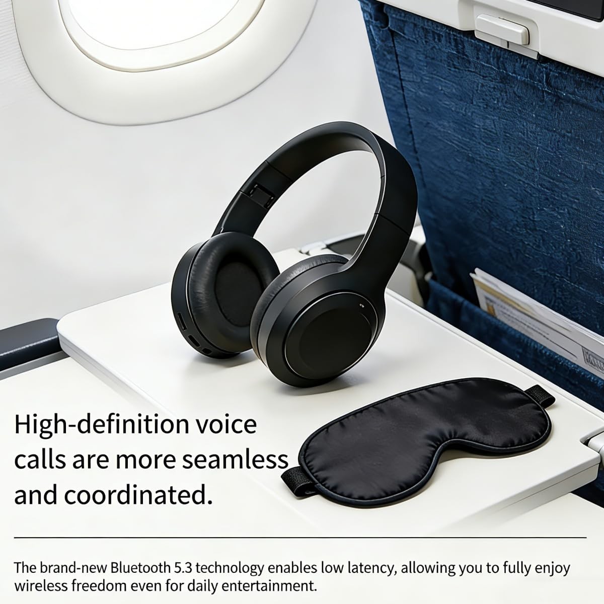 Wireless Bluetooth 5.4 Headphones Over Ear ,Noise Reduction Wireless Headphon…