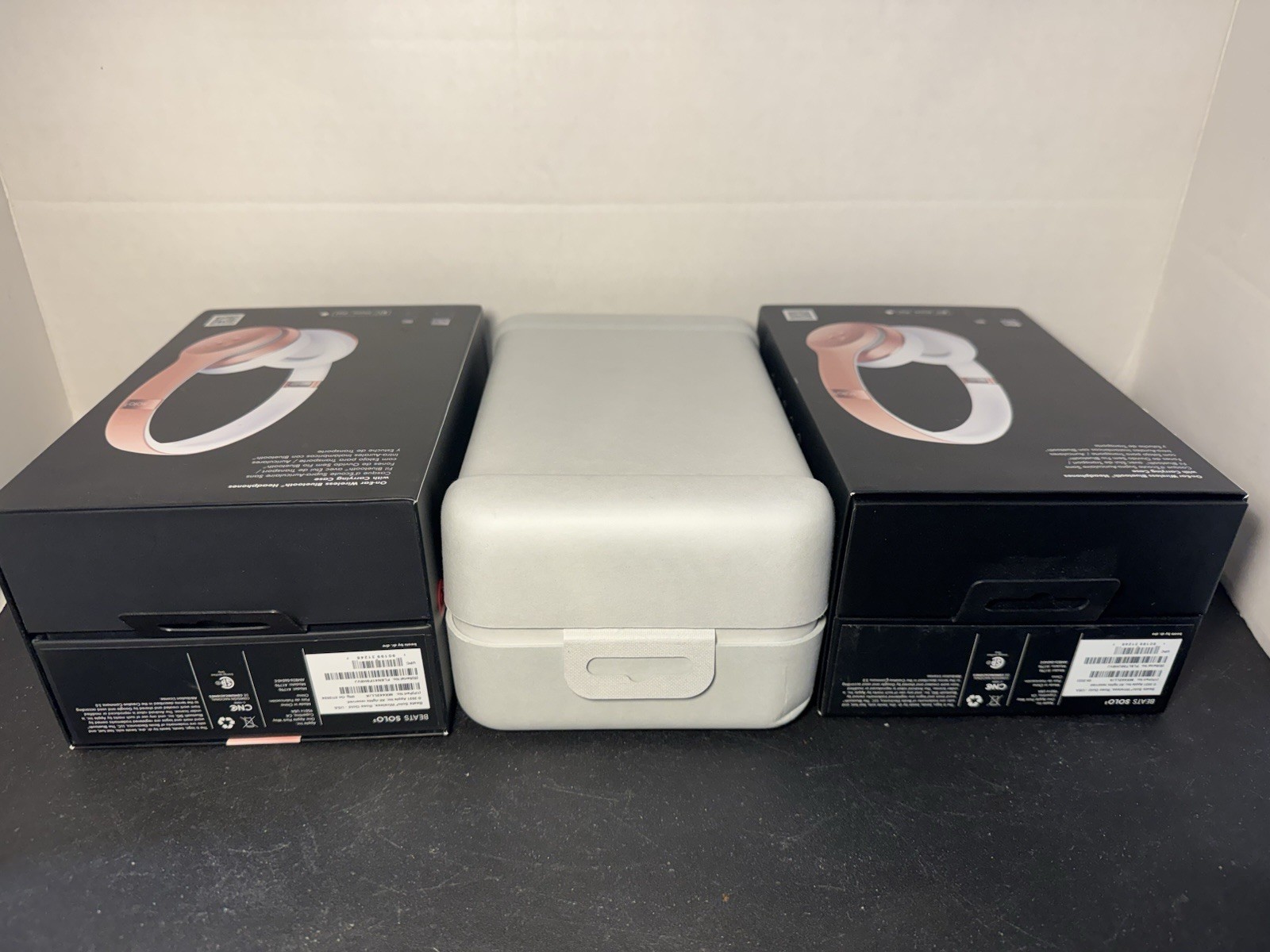 Beats Solo 3 & 4 LOT Wireless Headphones – 2 Black & 1 White EMPTY BOXES ONLY