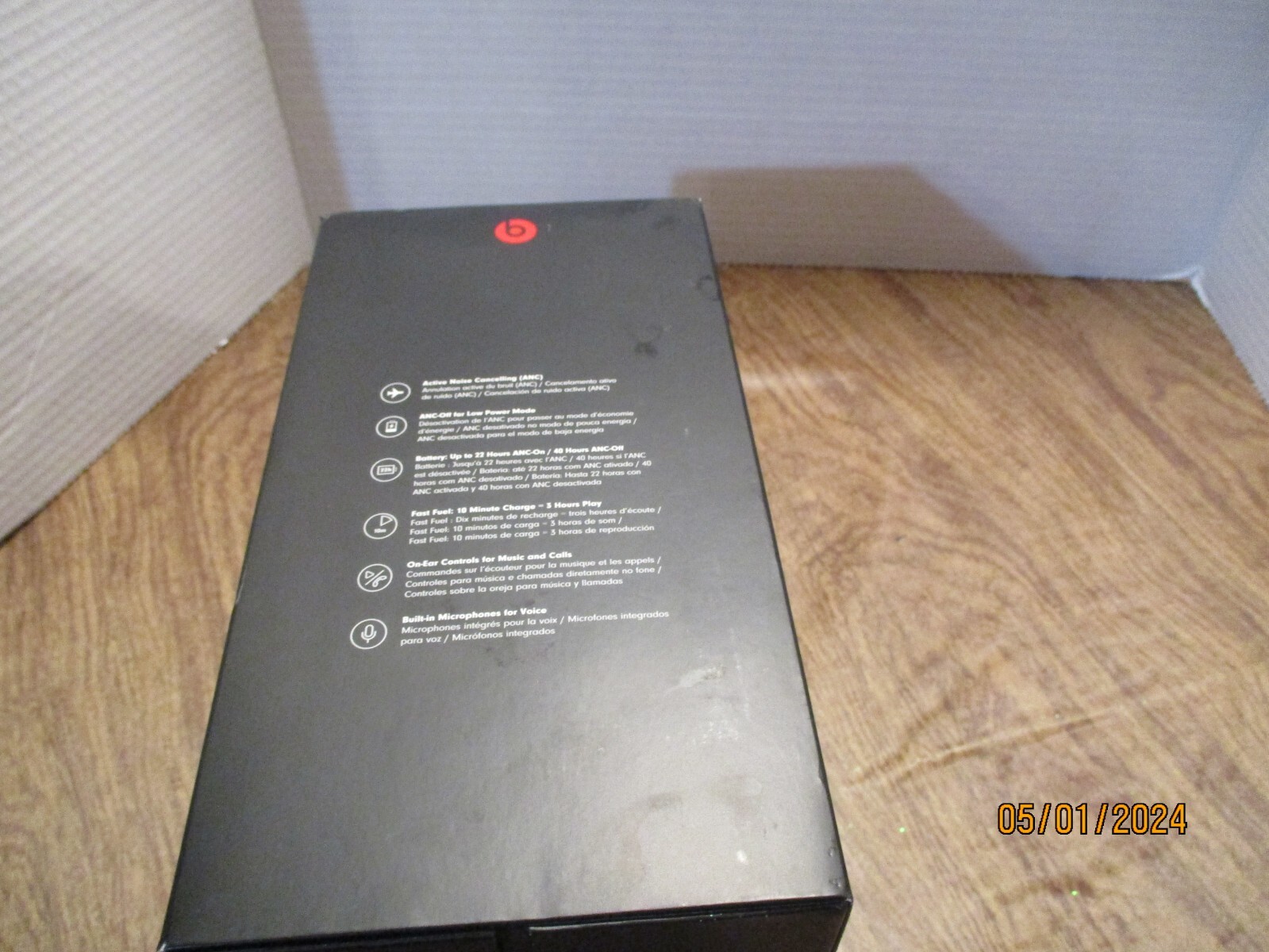 Beats Studio3 Headphones by Dr. Dre Over the Ear Black Wireless Empty Box Only